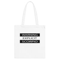 WARNING SCORPIO TOTE BAG