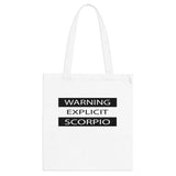 WARNING SCORPIO TOTE BAG