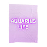 AQUARIUS LIFE VELVETEEN PLUSH BLANKET