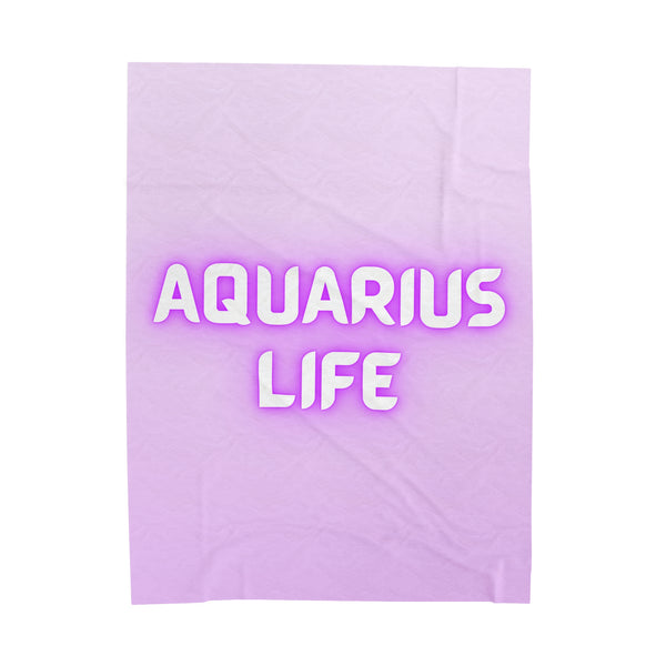 AQUARIUS LIFE VELVETEEN PLUSH BLANKET