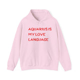 AQUARIUS IS MY LOVE LANGUAGE HOODIE