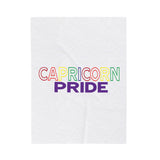 CAPRICORN PRIDE VELVETEEN PLUSH BLANKET