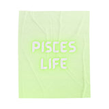 PISCES LIFE VELVETEEN PLUSH BLANKET