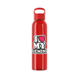 I LOVE MY GEMINI WATER BOTTLE