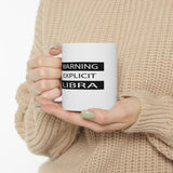 WARNING EXPLICIT LIBRA MUG