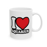 I LOVE AQUARIUS MUG