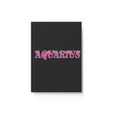 AQUARIUS PINK HARD BACKED JOURNAL