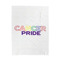 CANCER PRIDE VELVETEEN PLUSH BLANKET