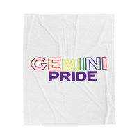 GEMINI PRIDE VELVETEEN PLUSH BLANKET