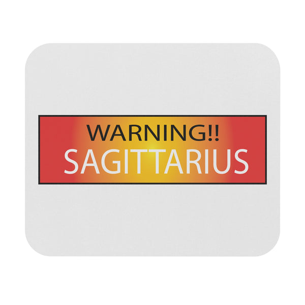 WARNING!! SAGITTARIUS MOUSEPAD (Rectangle)