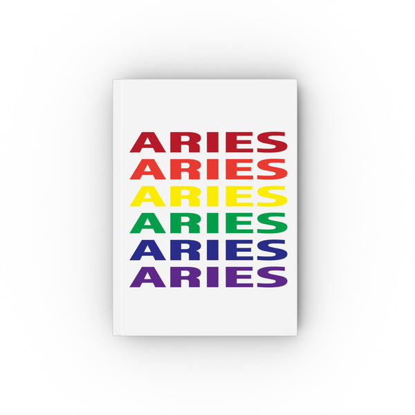 ARIES RAINBOW HARD BACKED JOURNAL