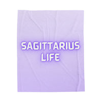 SAGITTARIUS LIFE VELVETEEN PLUSH BLANKET