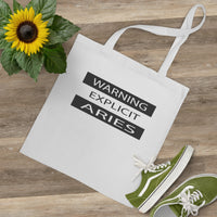 WARNING ARIES TOTE BAG