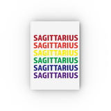 SAGITTARIUS RAINBOW HARD BACKED JOURNAL