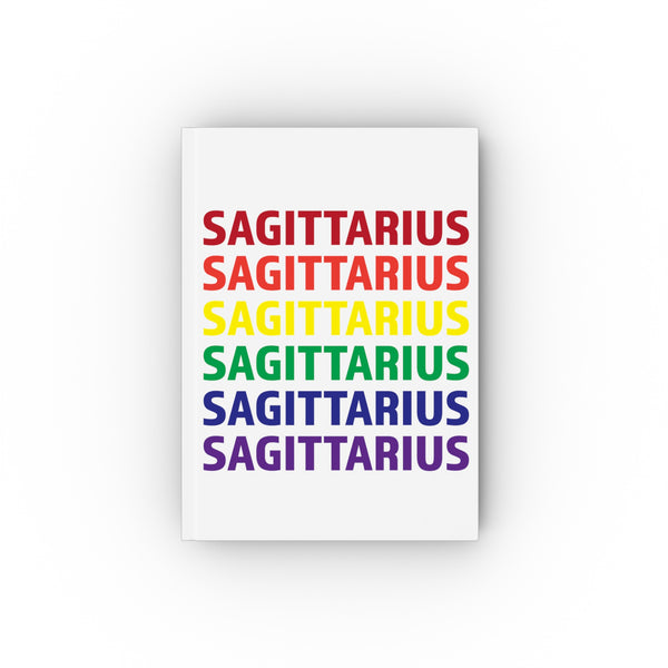 SAGITTARIUS RAINBOW HARD BACKED JOURNAL