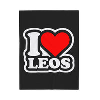 I LOVE LEOS VELVETEEN PLUSH BLANKET