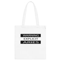 WARNING ARIES TOTE BAG