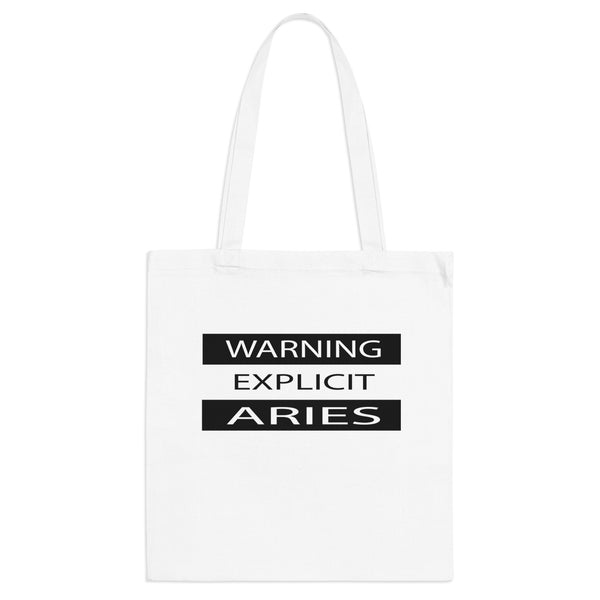 WARNING ARIES TOTE BAG