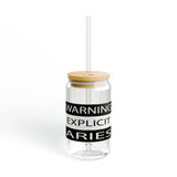 WARNING ARIES SIPPER GLASS