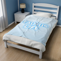 TAURUS LIFE VELVETEEN PLUSH BLANKET