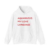 AQUARIUS IS MY LOVE LANGUAGE HOODIE