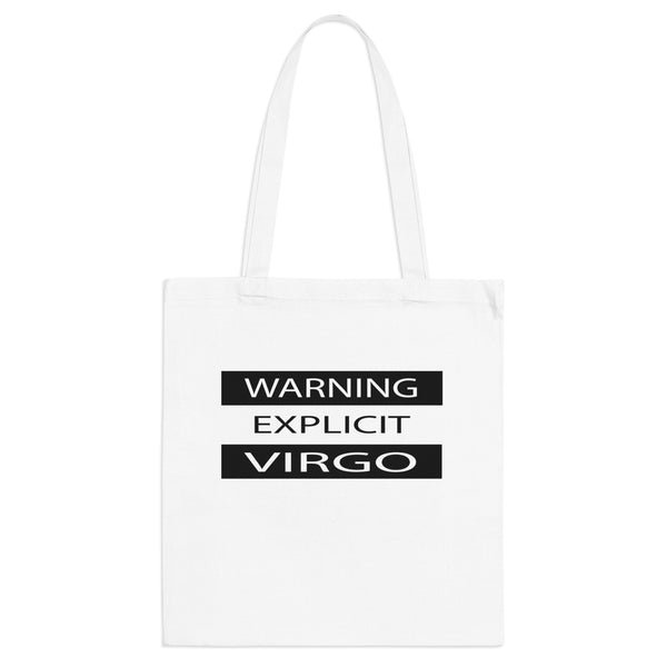 WARNING VIRGO TOTE BAG