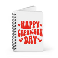 HAPPY CAPRICORN DAY SPIRAL BOUND JOURNAL