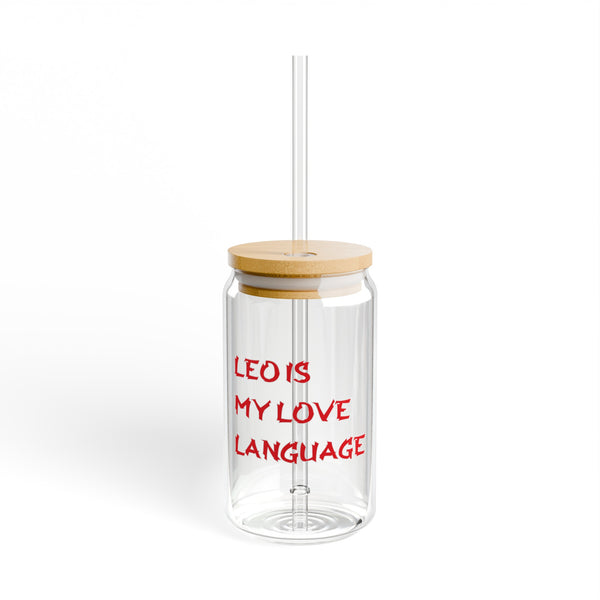 LEO IS MY LOVE LANGUAGE SIPPER GLASS