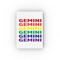 GEMINI RAINBOW HARD BACKED JOURNAL