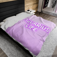 AQUARIUS LIFE VELVETEEN PLUSH BLANKET