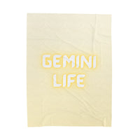 GEMINI LIFE VELVETEEN PLUSH BLANKET