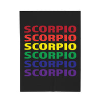 SCORPIO RAINBOW VELVETEEN PLUSH BLANKET