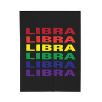 LIBRA RAINBOW VELVETEEN PLUSH BLANKET