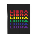 LIBRA RAINBOW VELVETEEN PLUSH BLANKET