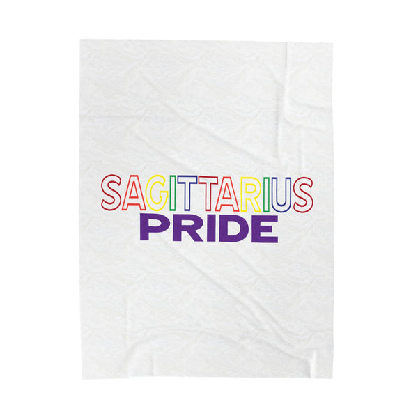 SAGITTARIUS PRIDE VELVETEEN PLUSH BLANKET