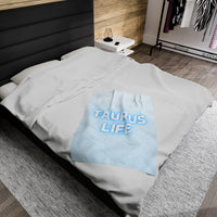 TAURUS LIFE VELVETEEN PLUSH BLANKET