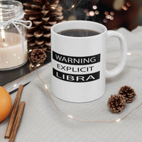 WARNING EXPLICIT LIBRA MUG