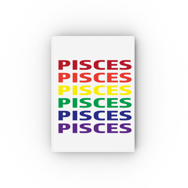 PISCES RAINBOW HARD BACKED JOURNAL