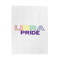 LIBRA PRIDE VELVETEEN PLUSH BLANKET