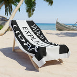 WARNING LIBRA BEACH TOWEL