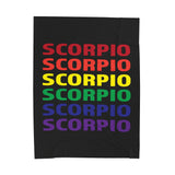 SCORPIO RAINBOW VELVETEEN PLUSH BLANKET