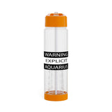 WARNING AQUARIUS INFUSER WATER BOTTLE