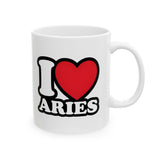 I LOVE ARIES MUG