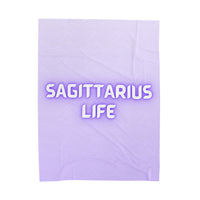 SAGITTARIUS LIFE VELVETEEN PLUSH BLANKET