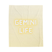 GEMINI LIFE VELVETEEN PLUSH BLANKET