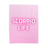 SCORPIO LIFE VELVETEEN PLUSH BLANKET