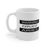 WARNING EXPLICIT ARIES MUG