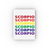 SCORPIO RAINBOW HARD BACKED JOURNAL