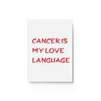 CANCER IS MY LOVE LANGUAGE HARD BACKED JOURNAL