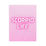 SCORPIO LIFE VELVETEEN PLUSH BLANKET